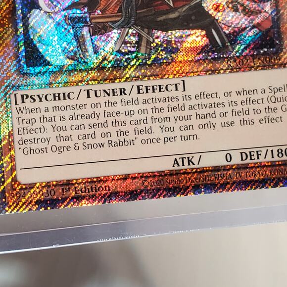 Ghost Ogre & Snow Rabbit Yu-Gi-Oh 1st Edition Trading Card RA02-EN009 - Picture 4 of 4